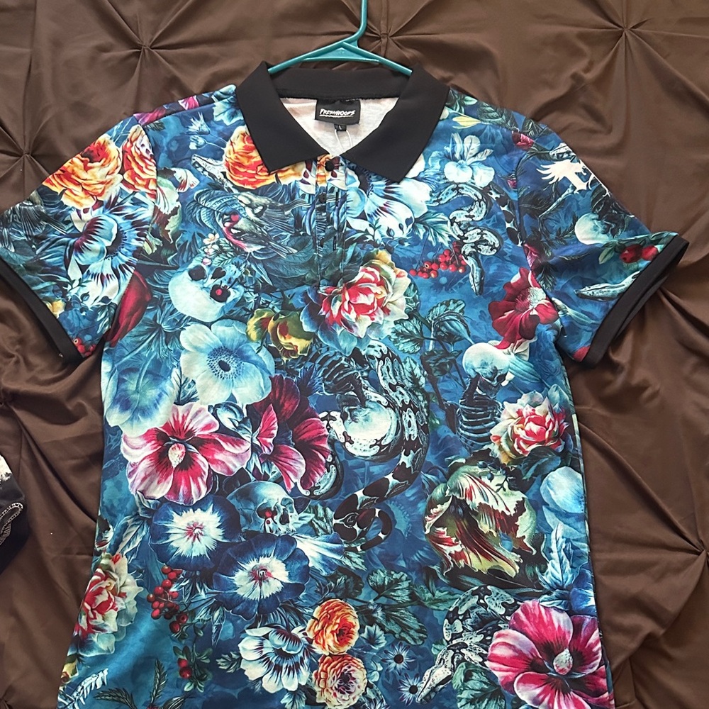 Fresh Men's Floral Polo Shirt - Multicolor